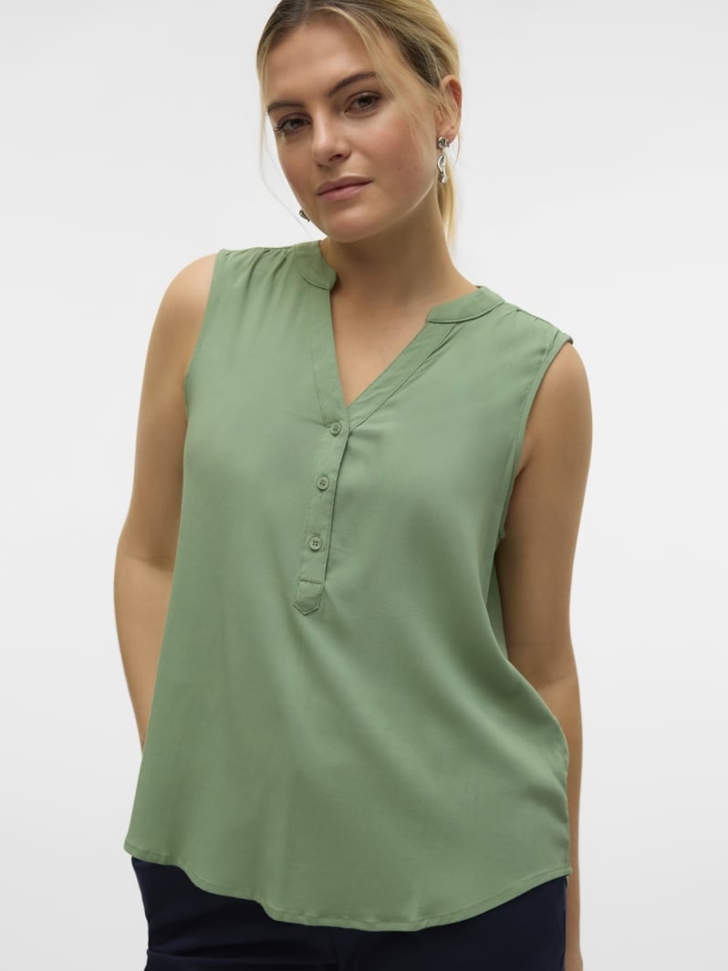 Μπλούζα αμάνικη με κουμπιά Vero Moda 10326002