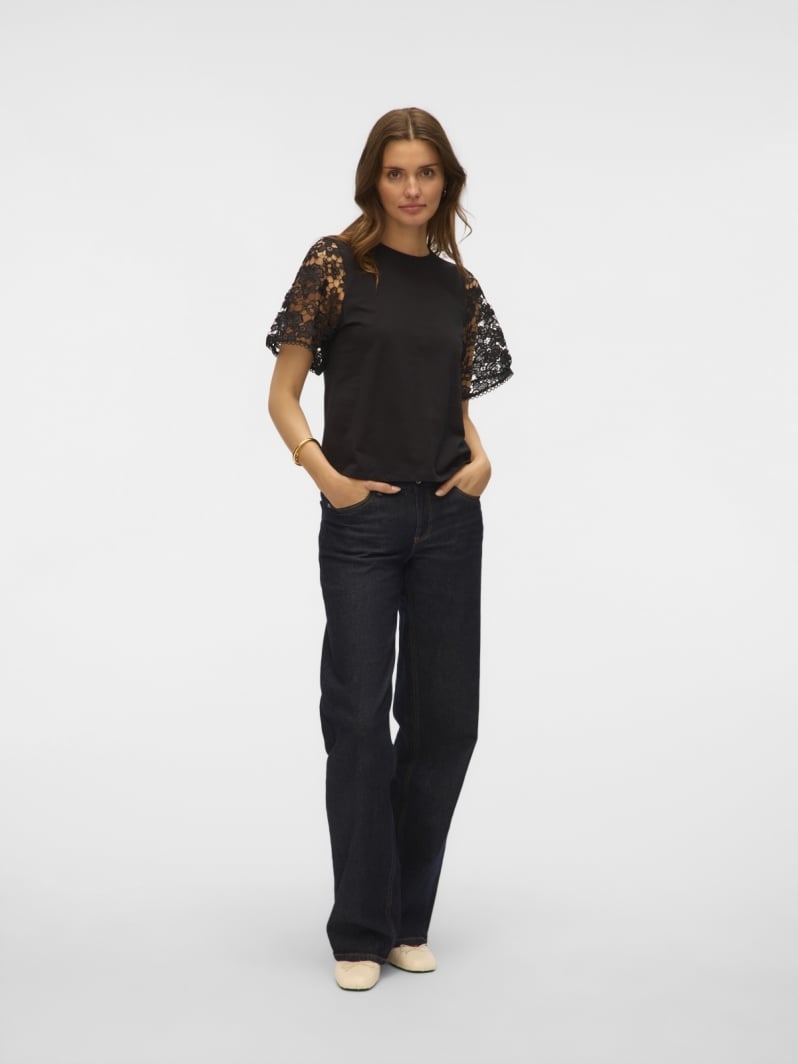 Μπλούζα με δαντέλα στα μανίκια Vero Moda 10329679