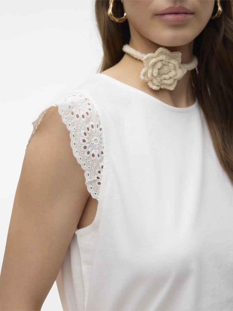 Μπλούζα με κιπούρ δαντέλα Vero Moda 10305210