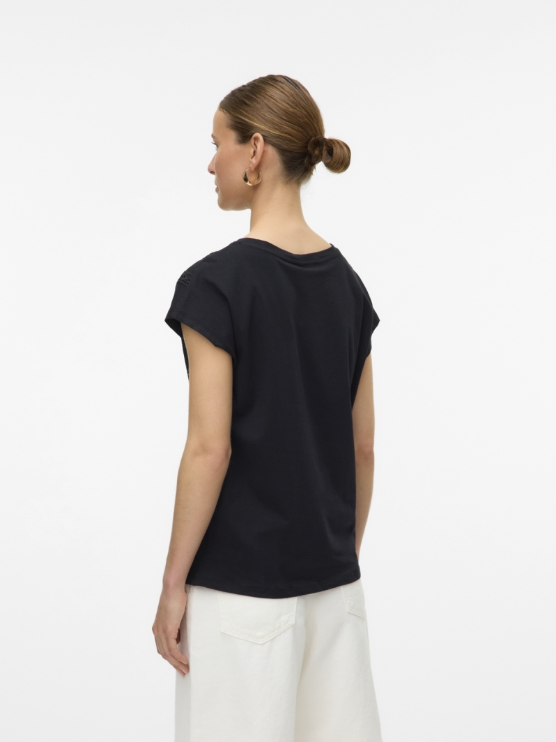 Μπλούζα με πλεκτή λεπτομέρεια Vero Moda 10329678