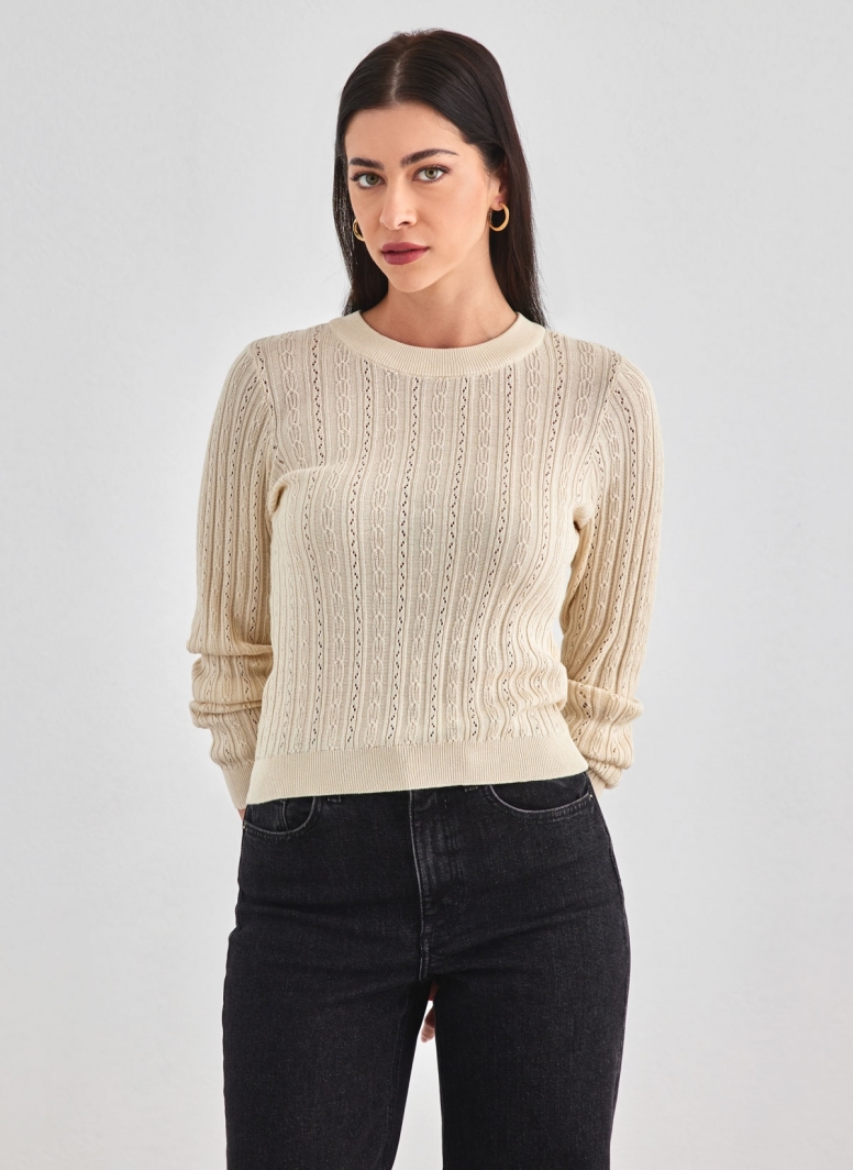 Μπλούζα πλεκτή με άνοιγμα στην πλάτη Vero Moda 10300189