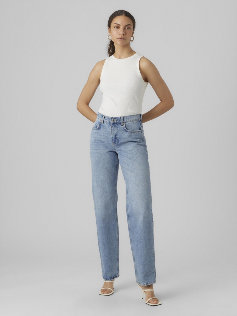 Μπλούζα ριμπ αμάνικη AWARE by Vero Moda 10275519