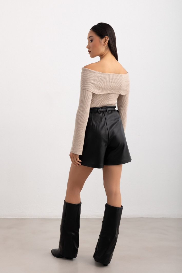 Μπλούζα ριμπ strapless ONLY 15328246