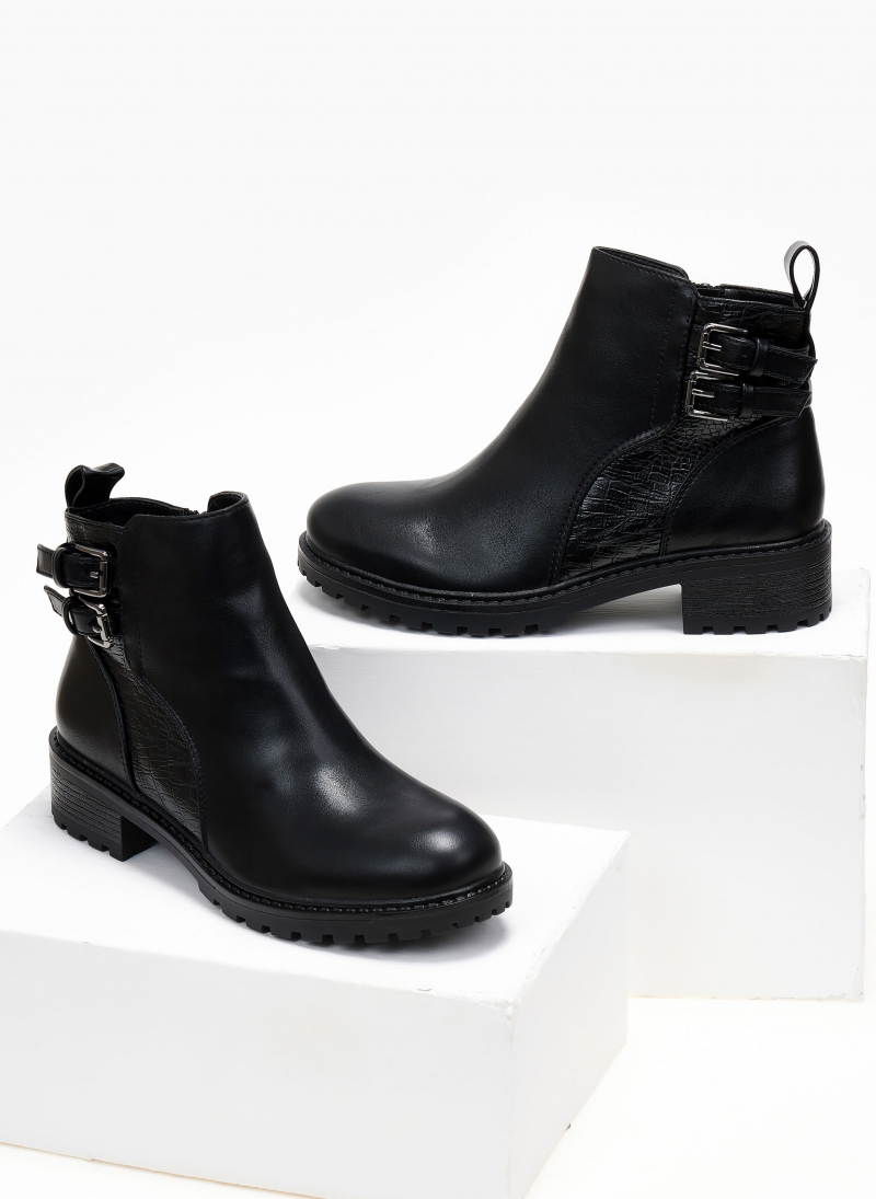 Μποτάκια casual αστραγάλου με pattern Erynn