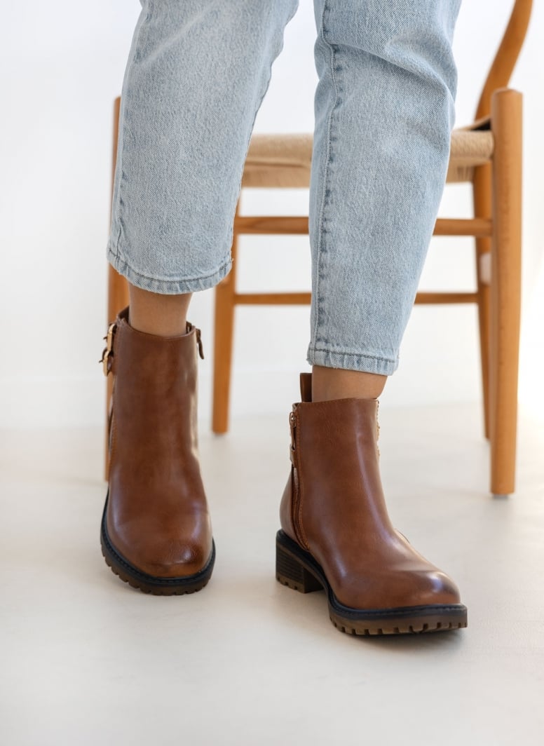 Μποτάκια casual αστραγάλου με pattern Erynn