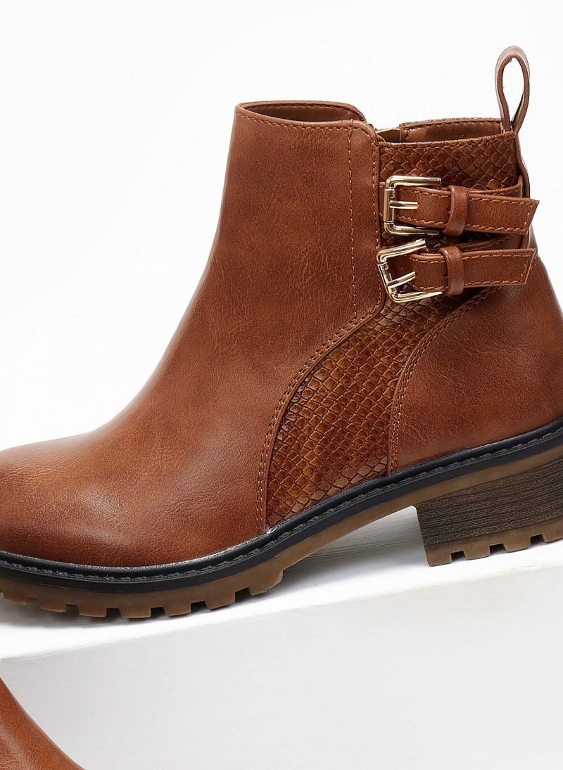 Μποτάκια casual αστραγάλου με pattern Erynn
