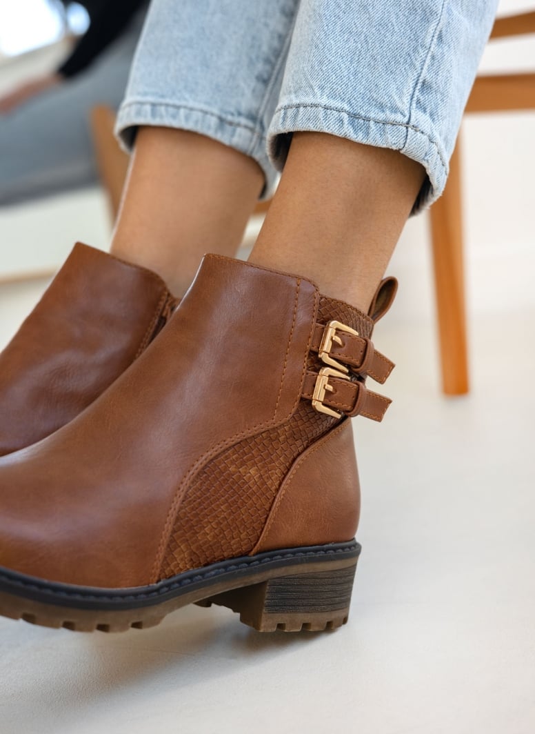 Μποτάκια casual αστραγάλου με pattern Erynn
