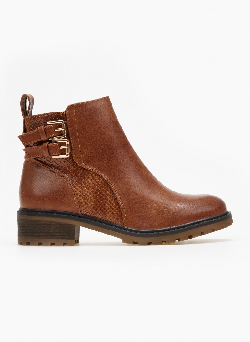 Μποτάκια casual αστραγάλου με pattern Erynn