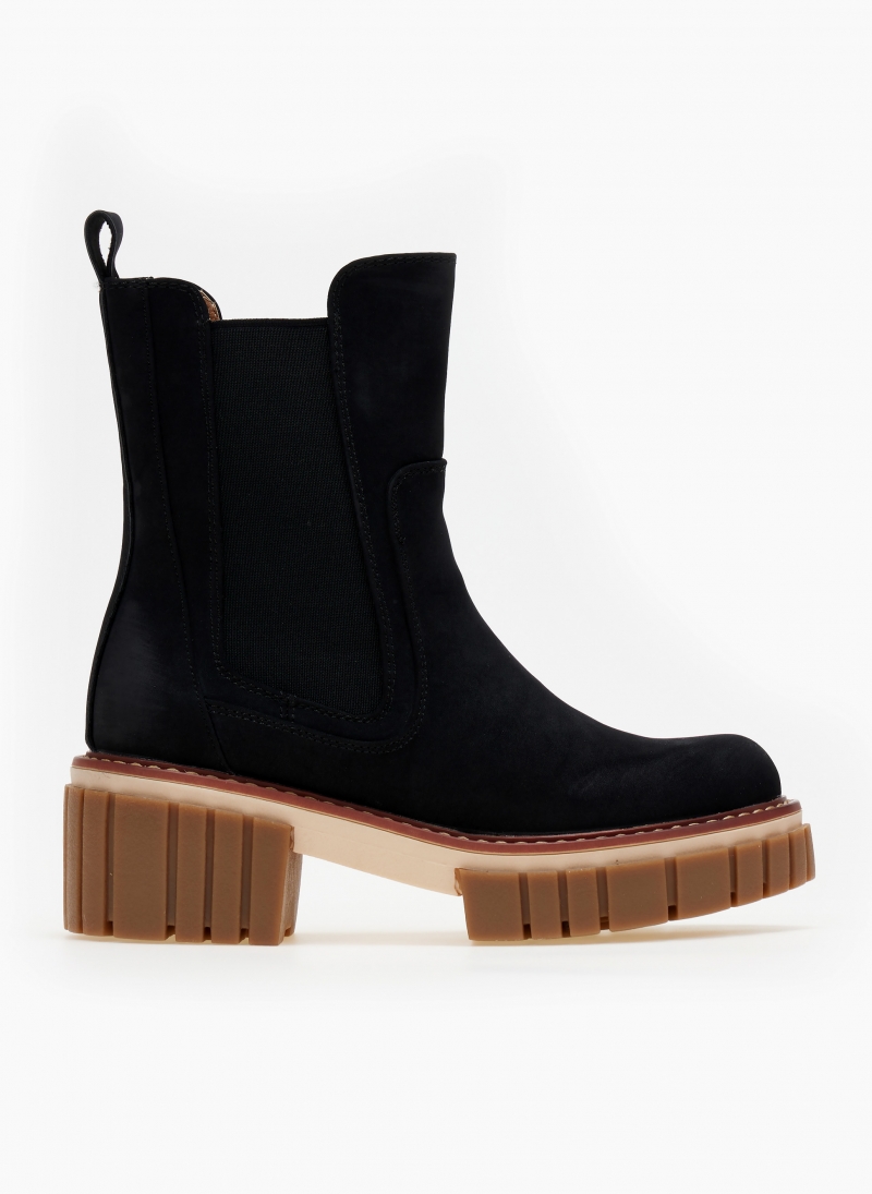 Μποτάκια chelsea suede με chunky σόλα ERYNN