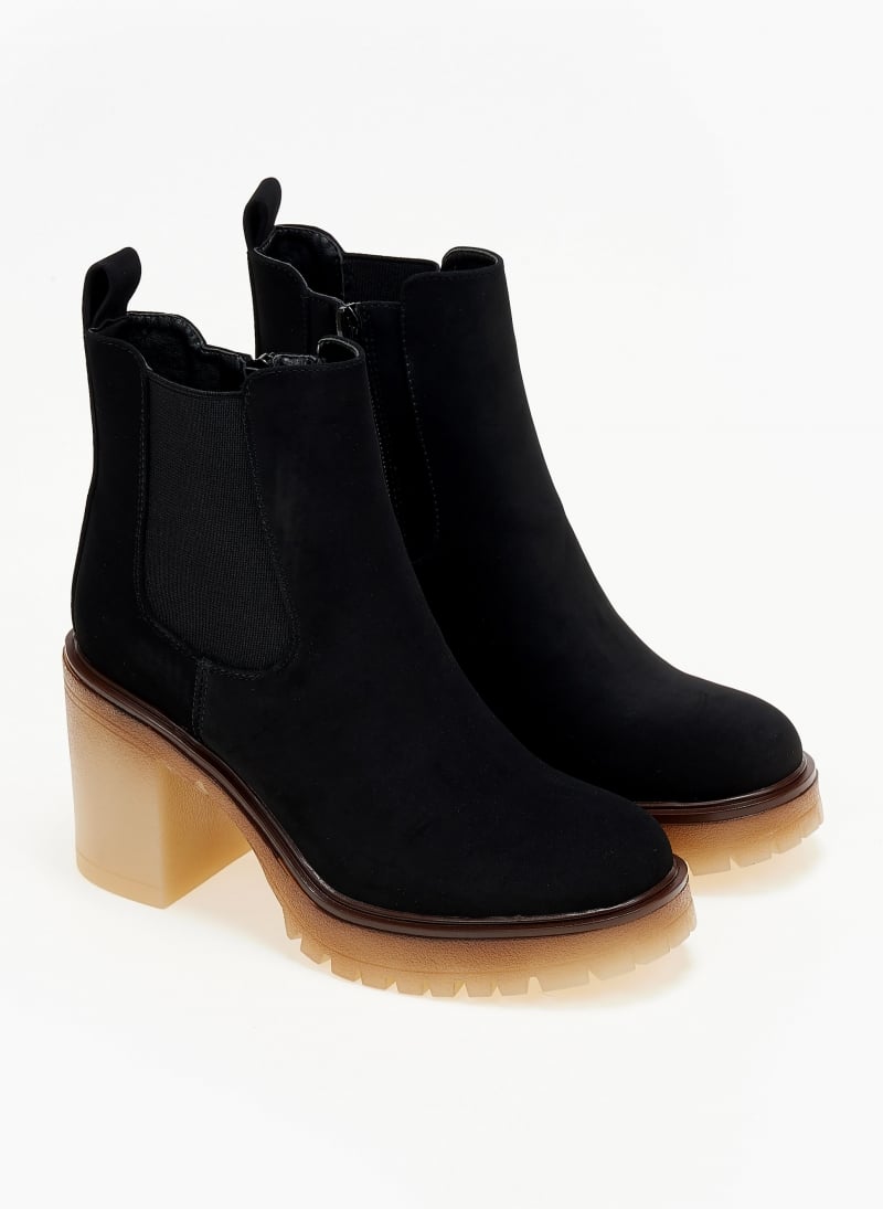 Μποτάκια chelsea suede με κρεπ τακούνι ERYNN
