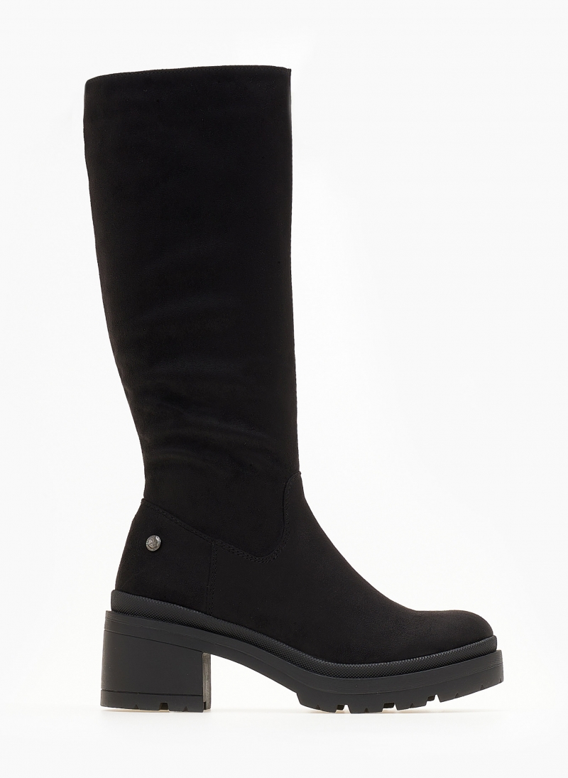 Μπότες suede με τετράγωνο τακούνι Xti 140579