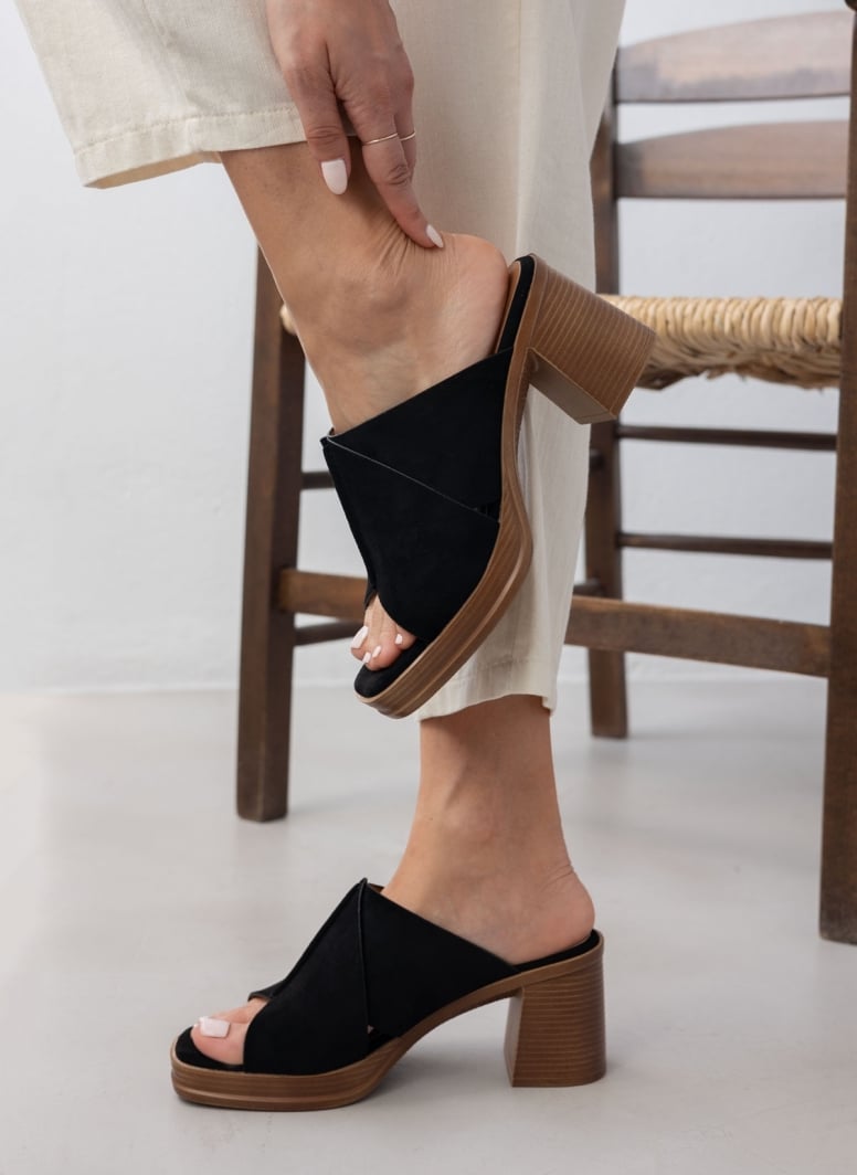 Mules ανοιχτά suede ERYNN