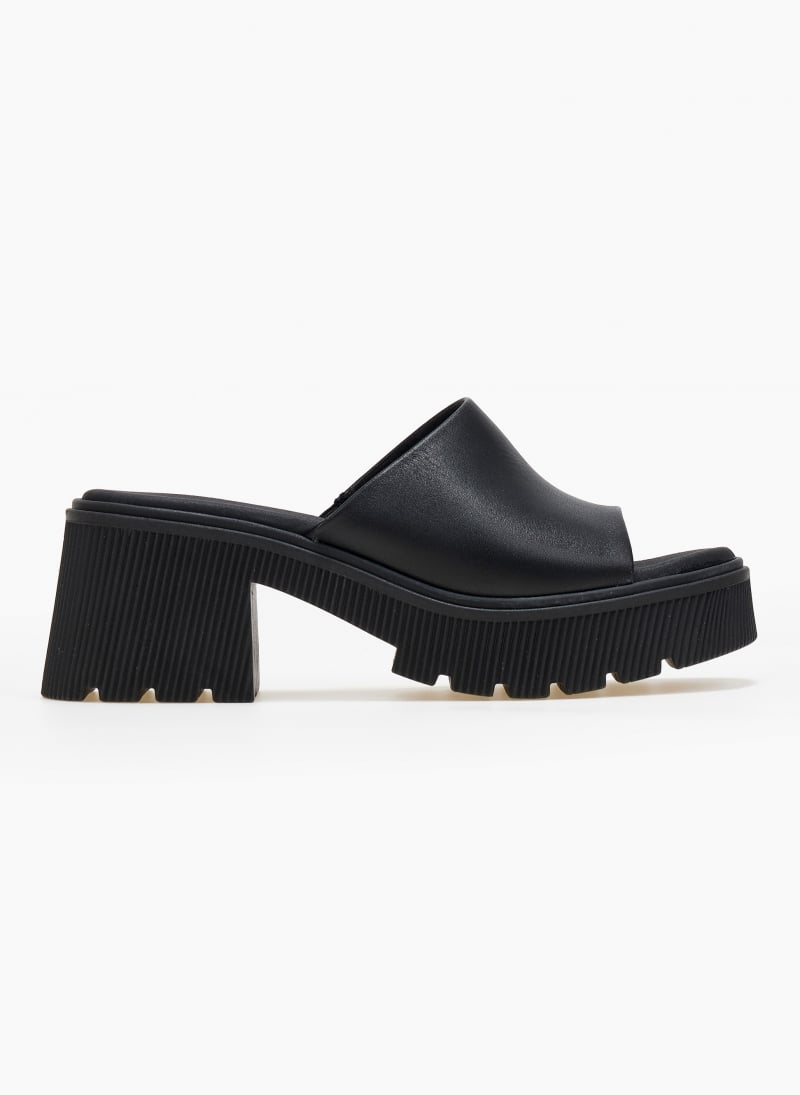Mules δερμάτινα με chunky σόλα Ragazza 01243