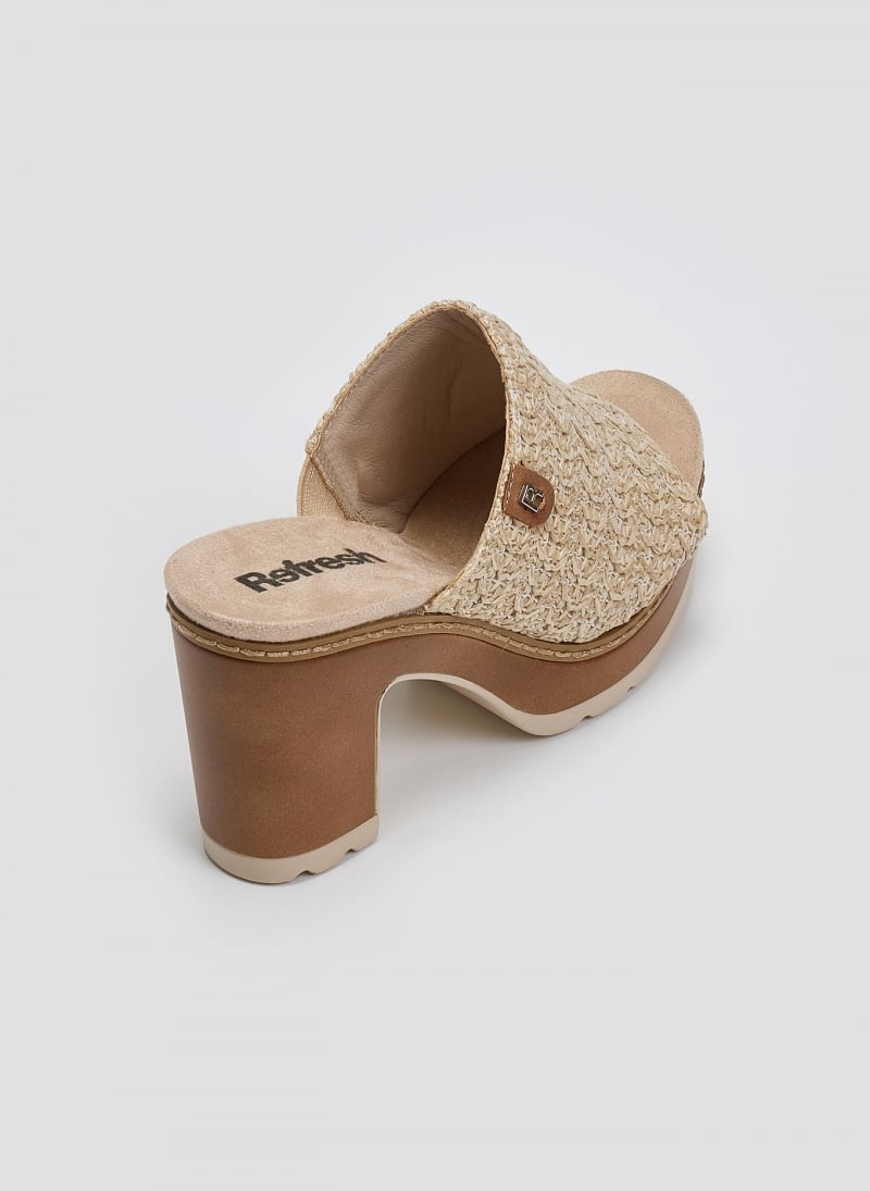 Mules με ψάθινη φάσα Refresh 172703