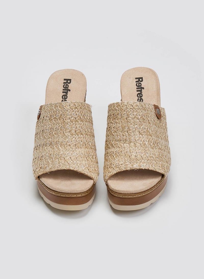 Mules με ψάθινη φάσα Refresh 172703