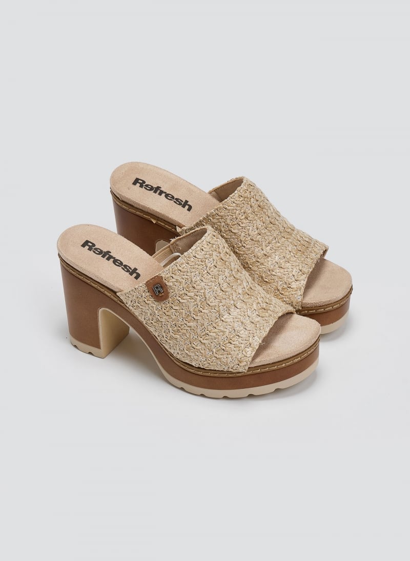 Mules με ψάθινη φάσα Refresh 172703