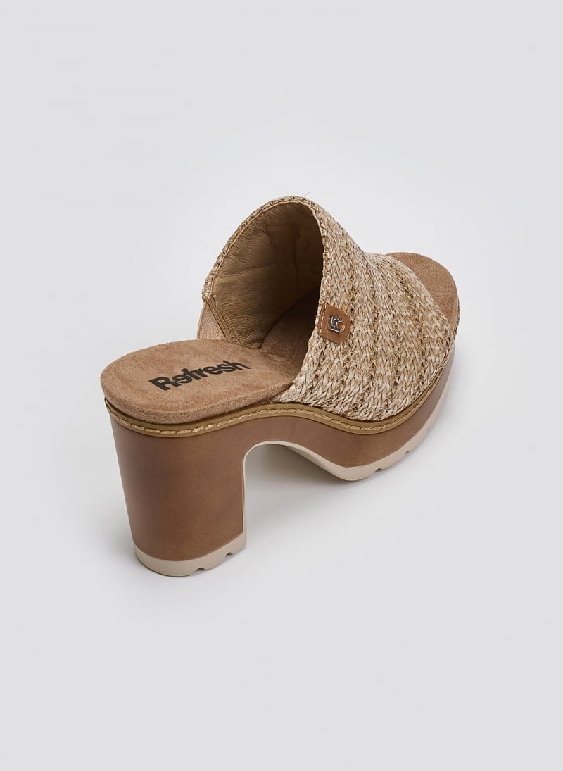 Mules με ψάθινη φάσα Refresh 172703