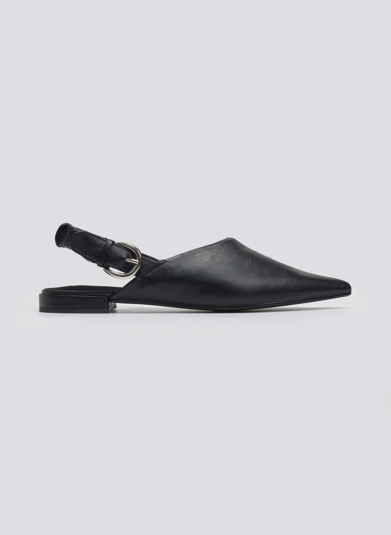 Mules μυτερά με frilled λάστιχο CORINA