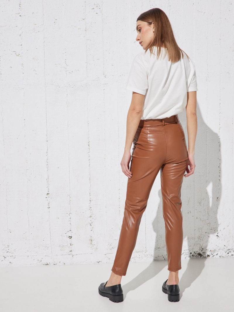 Παντελόνι skinny δερματίνη