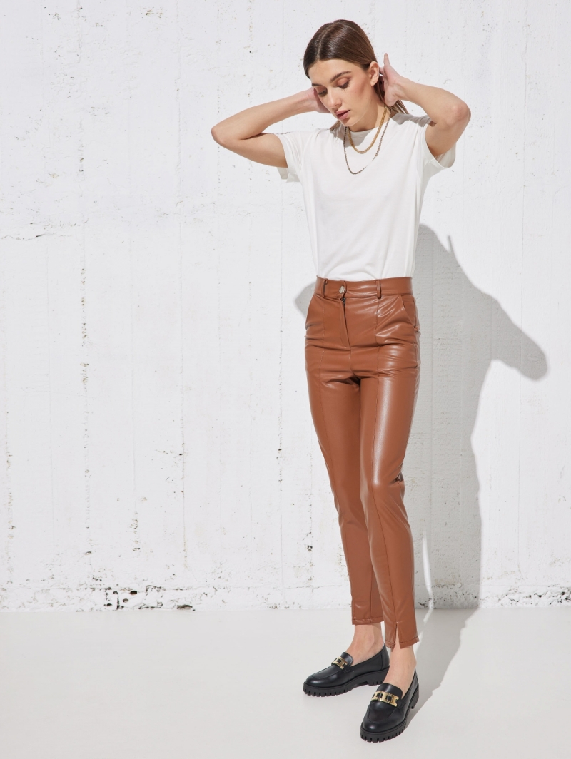 Παντελόνι skinny δερματίνη