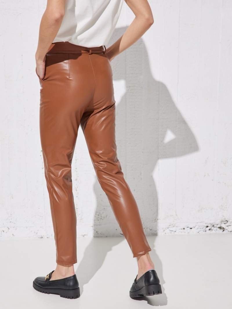 Παντελόνι skinny δερματίνη