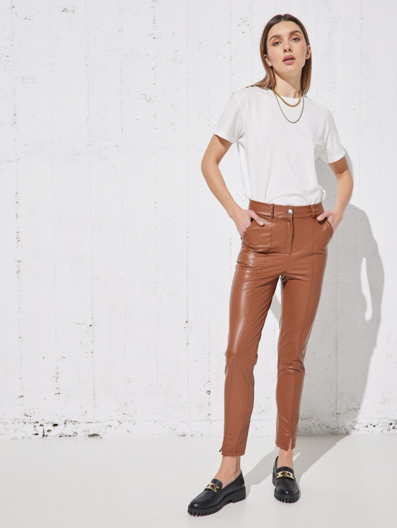 Παντελόνι skinny δερματίνη