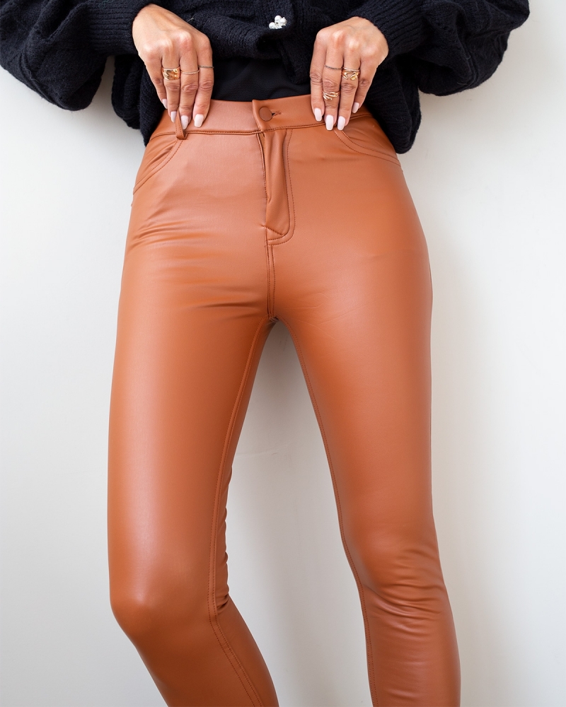 Παντελόνι skinny δερματίνη