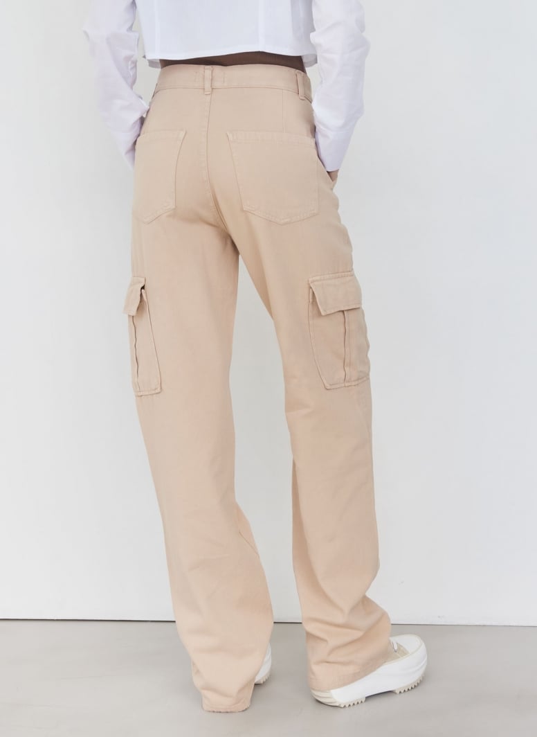 Παντελόνι τζιν cargo wide leg
