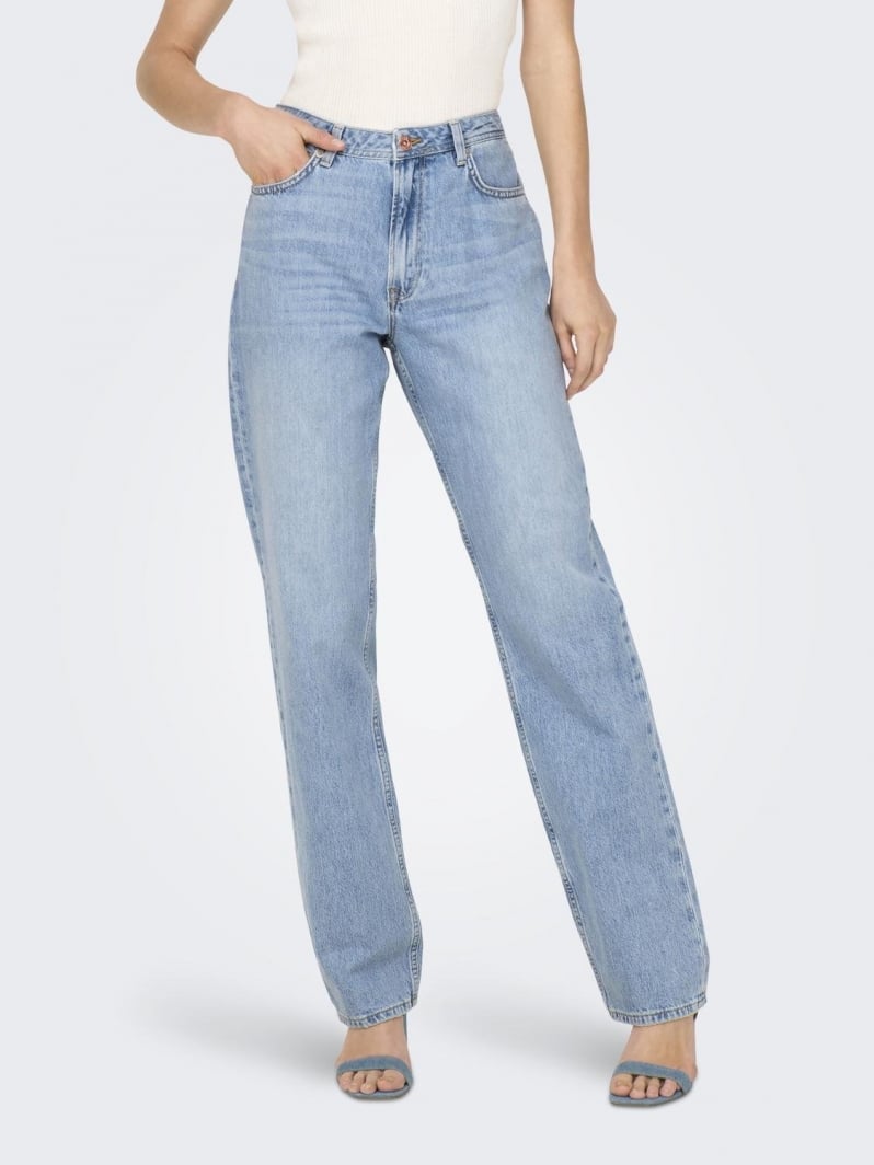 Παντελόνι τζιν midwaist straight Jaci ONLY 15296921