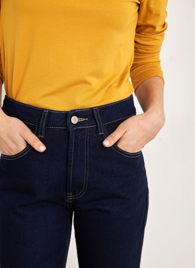 Παντελόνι τζιν mom fit