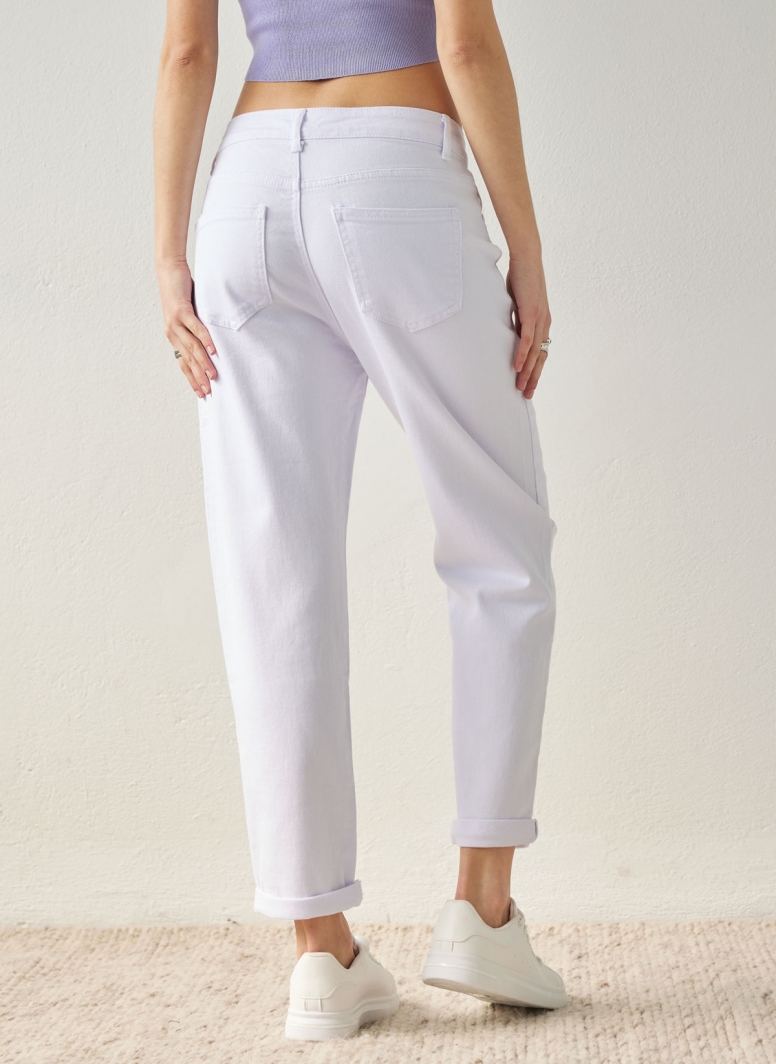 Παντελόνι τζιν mom fit