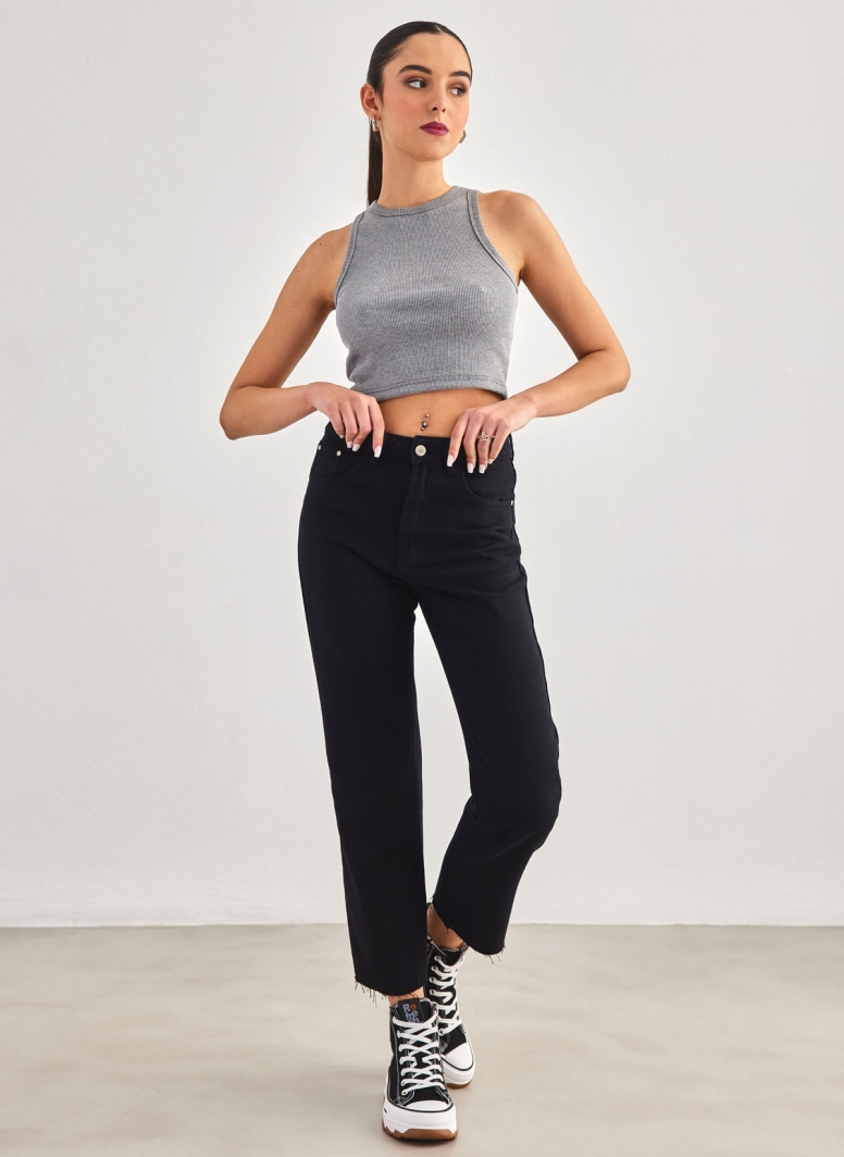 Παντελόνι τζιν mom fit