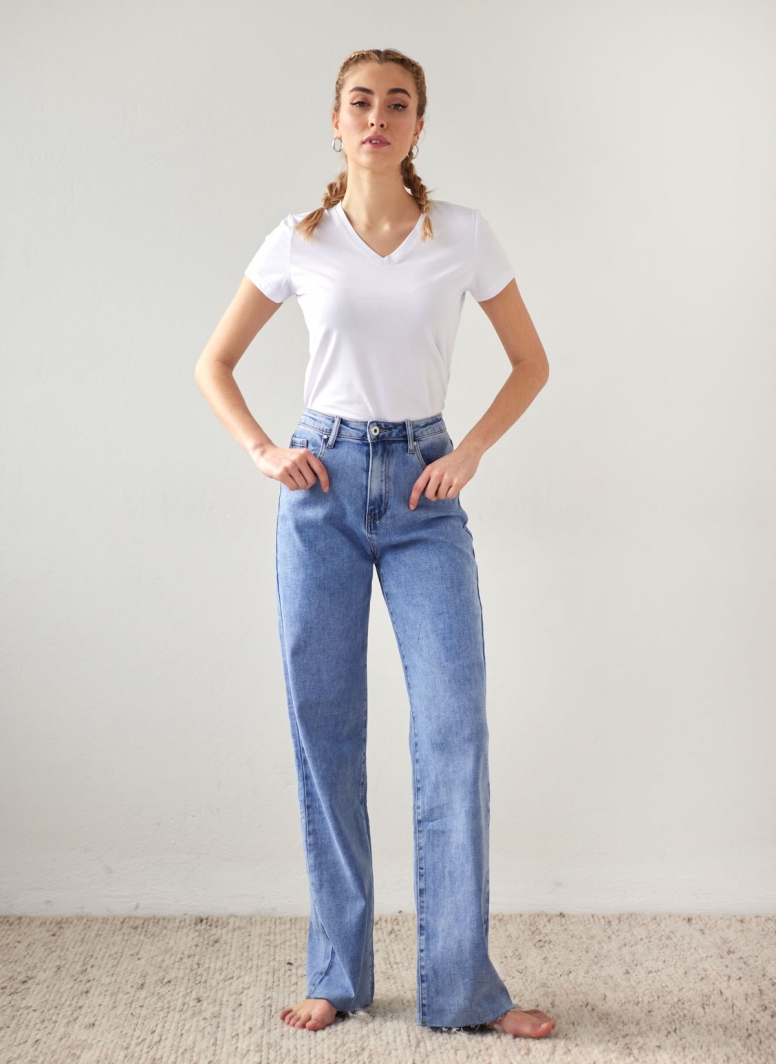 Παντελόνι τζιν wide leg