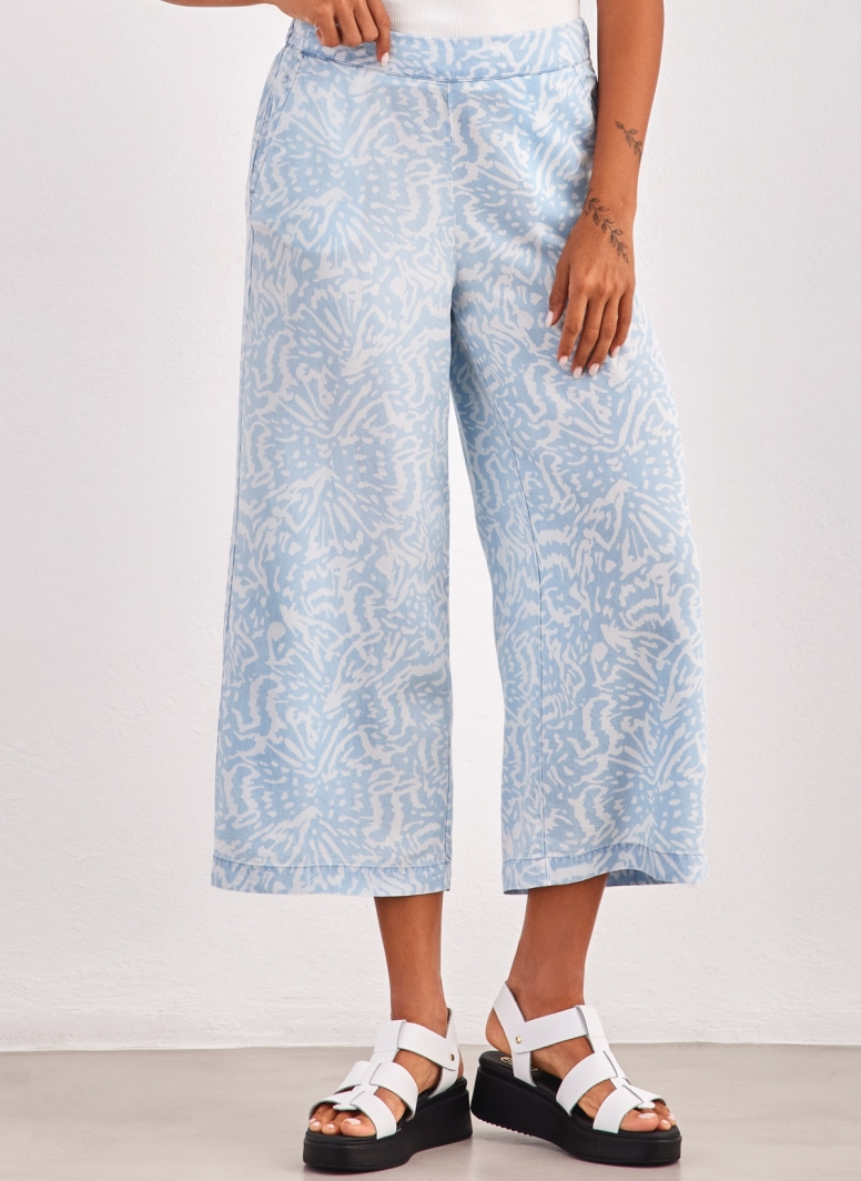 Παντελόνι wide leg με print Vero Moda 10304861