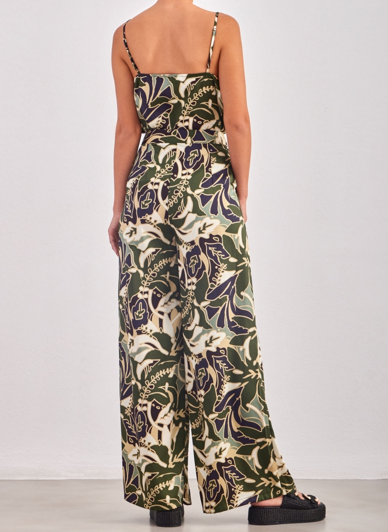Παντελόνι wide leg σατέν με print ONLY 15315870