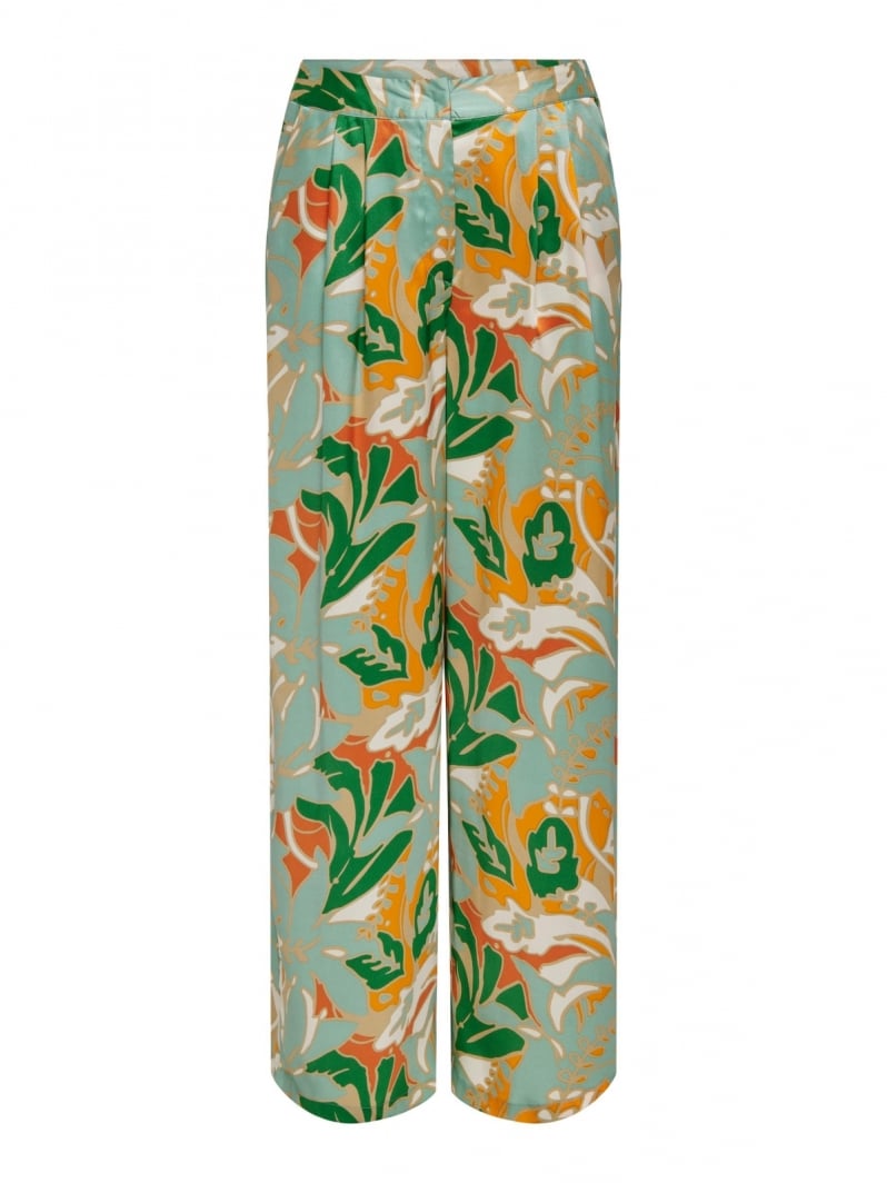 Παντελόνι wide leg σατέν με print ONLY 15315870