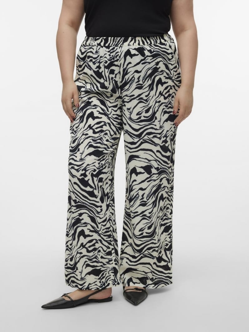 Παντελόνι wide leg υφασμάτινο plus size Vero Moda Curve 10305493