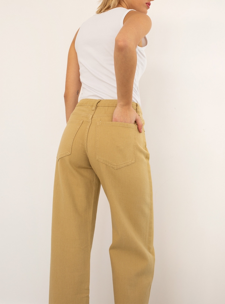 Παντελόνι τζιν wide leg χωρίς ραφές