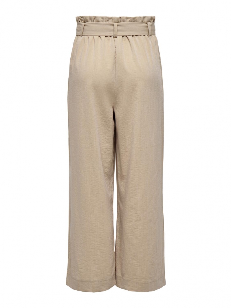 Παντελόνι ζιπ με frilled μέση ONLY