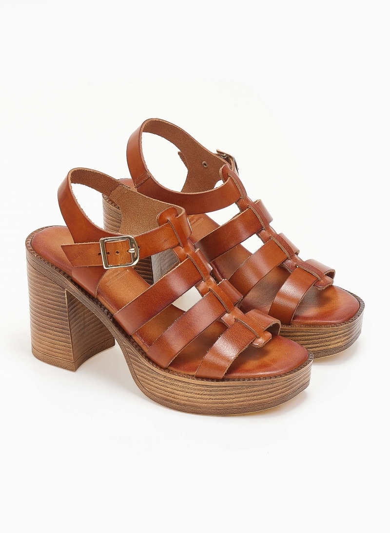 Πέδιλα δερμάτινα gladiator tfp