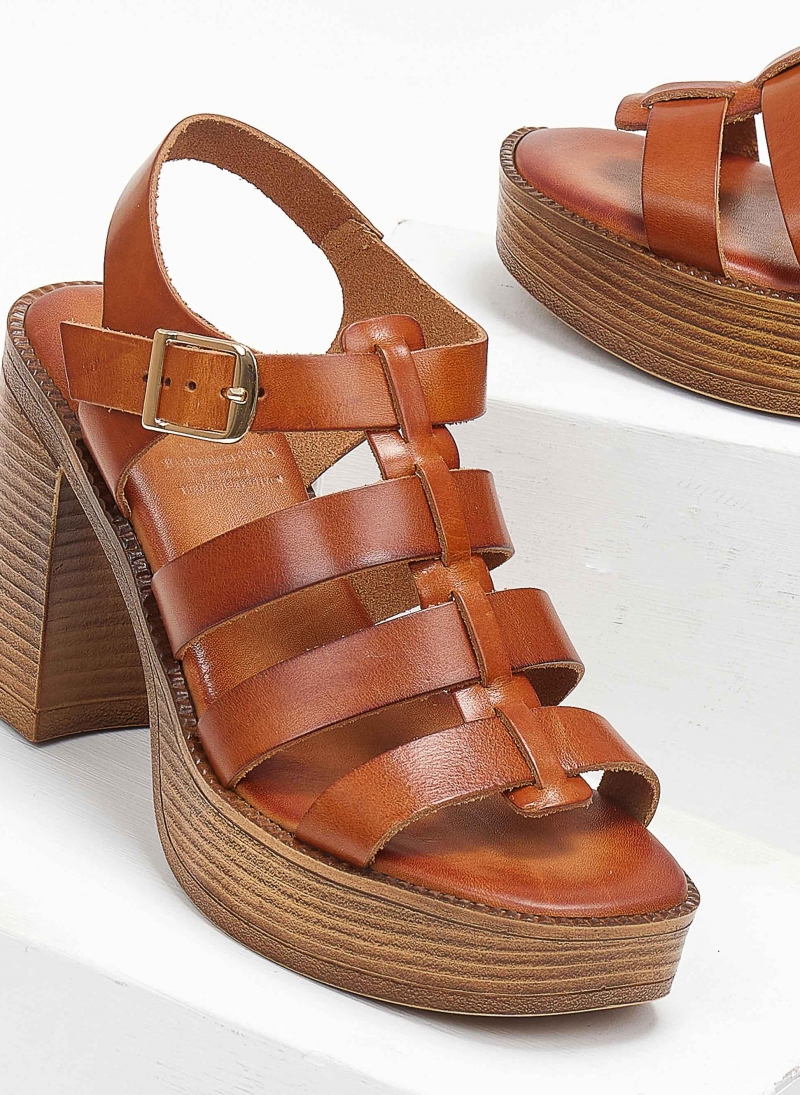 Πέδιλα δερμάτινα gladiator tfp