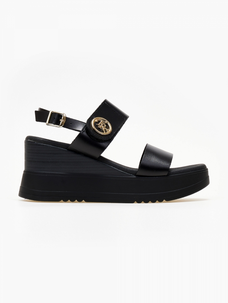 Πλατφόρμες δερμάτινες με velcro Ragazza 0393