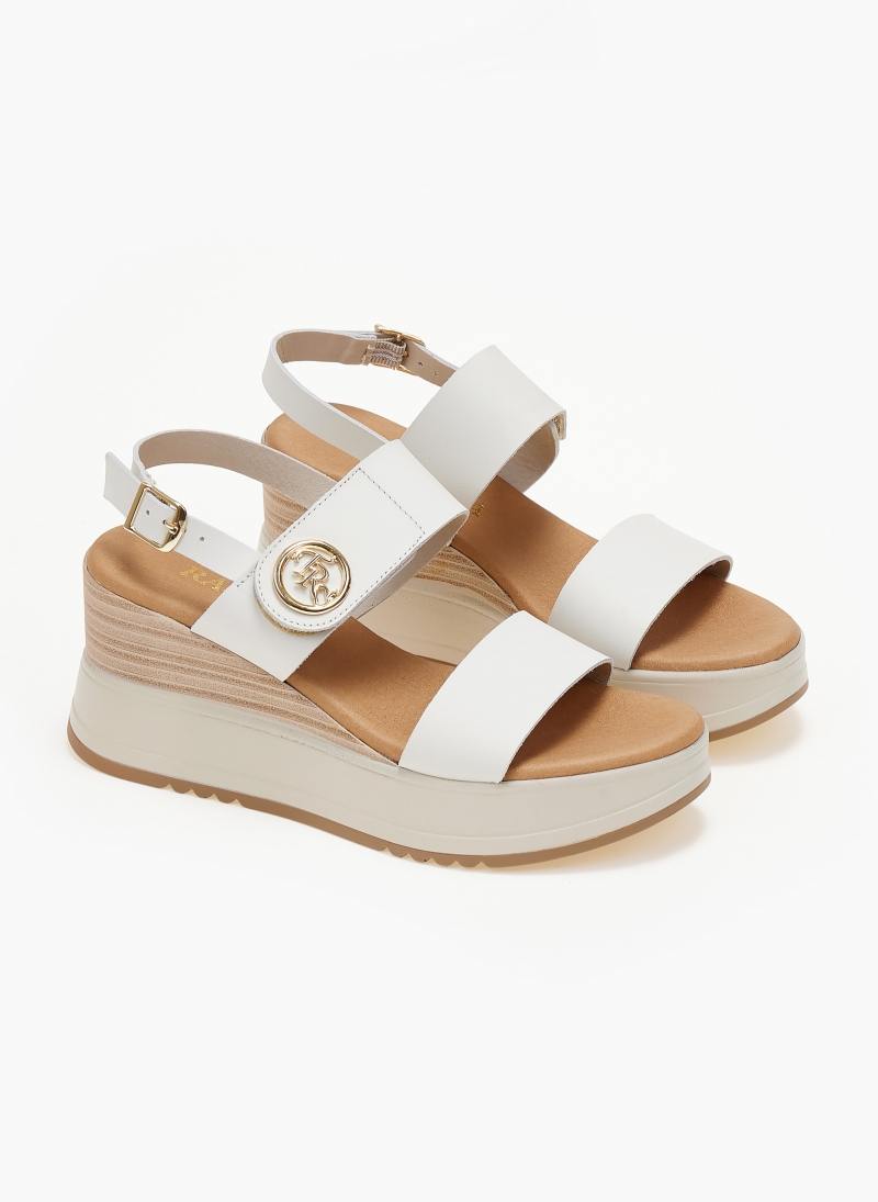 Πλατφόρμες δερμάτινες με velcro Ragazza 0393