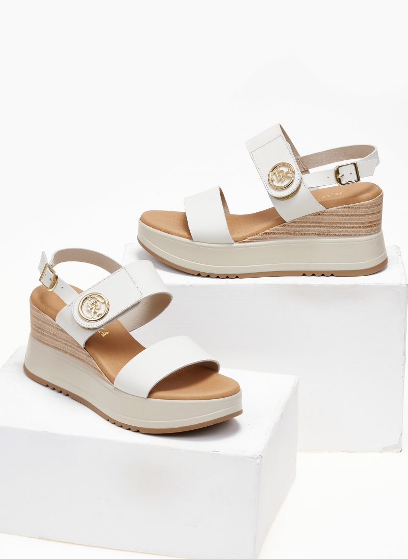 Πλατφόρμες δερμάτινες με velcro Ragazza 0393