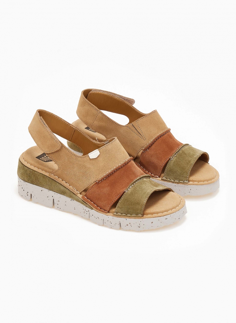Πλατφόρμες suede ανατομικές με velcro On Foot