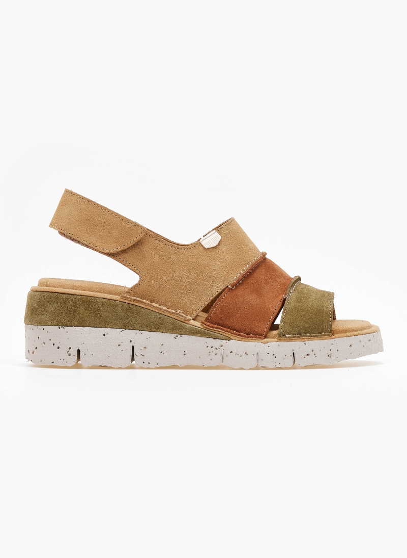 Πλατφόρμες suede ανατομικές με velcro On Foot