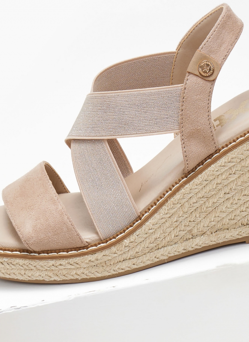 Πλατφόρμες suede με crossover λάστιχα Xti 142326