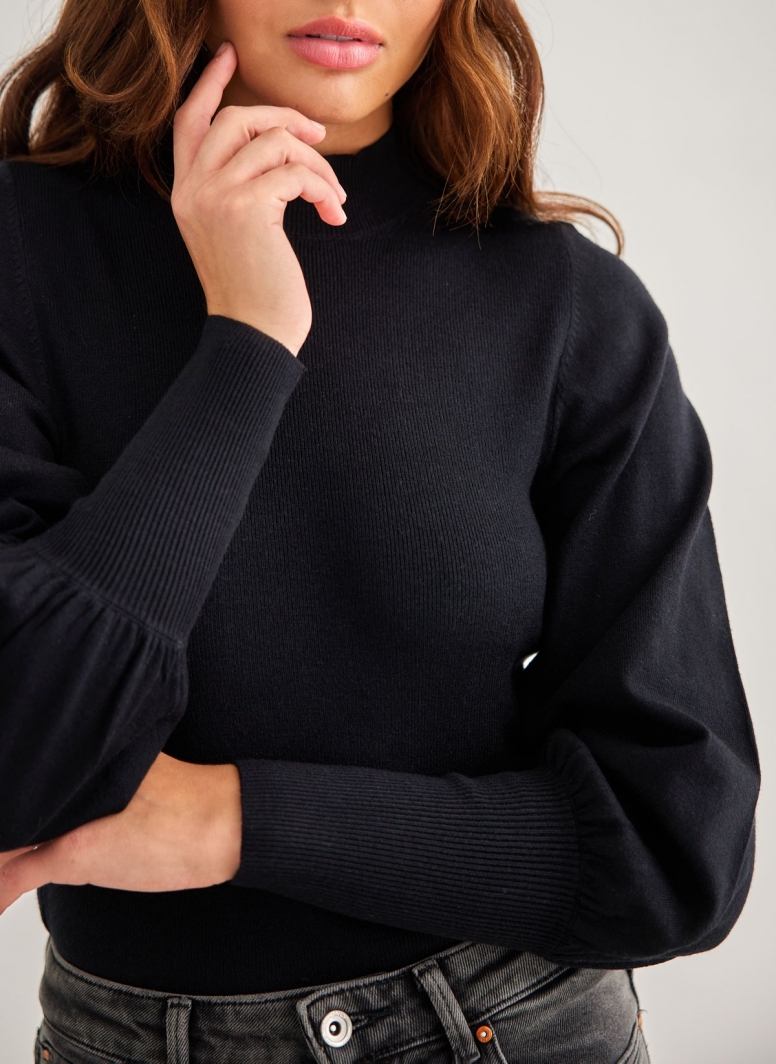 Πλεκτή μπλούζα με ψηλό γιακά Vero Moda 10290671