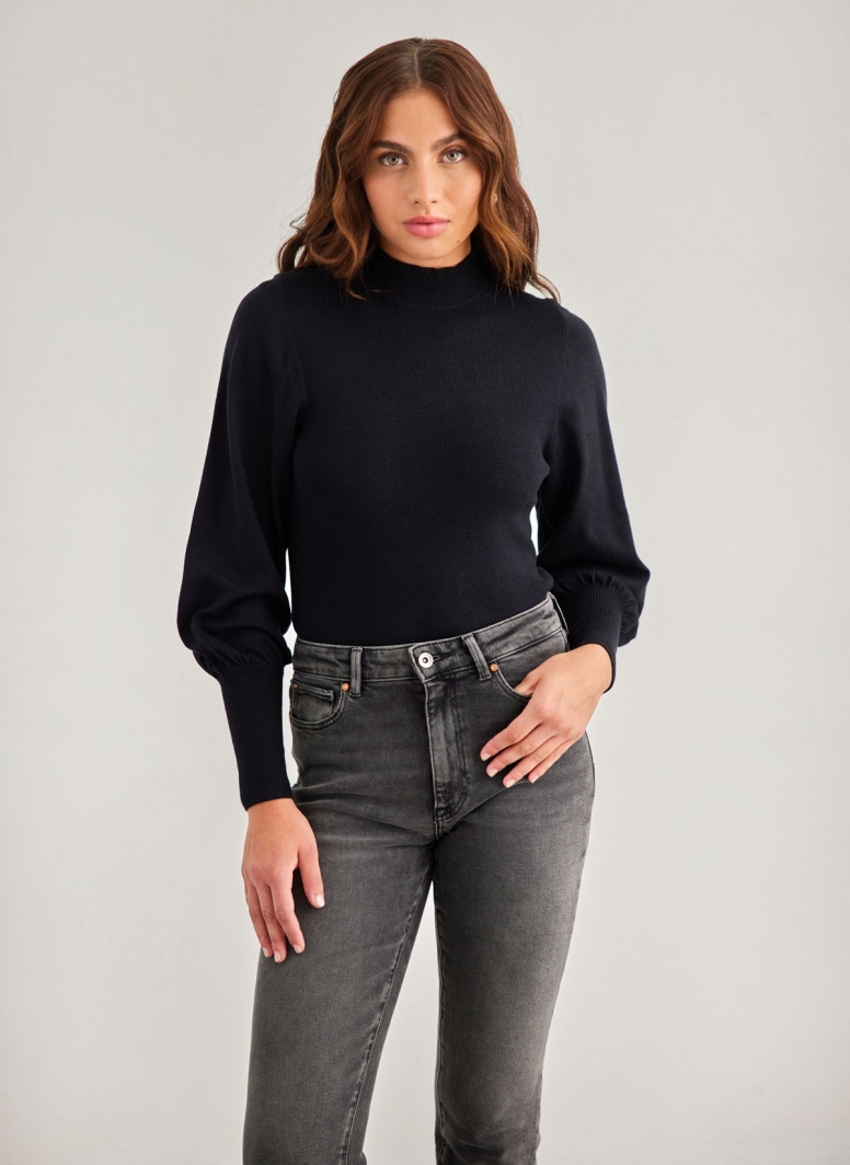 Πλεκτή μπλούζα με ψηλό γιακά Vero Moda 10290671