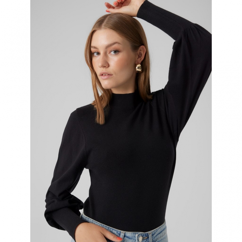 Πλεκτή μπλούζα με ψηλό γιακά Vero Moda 10290671